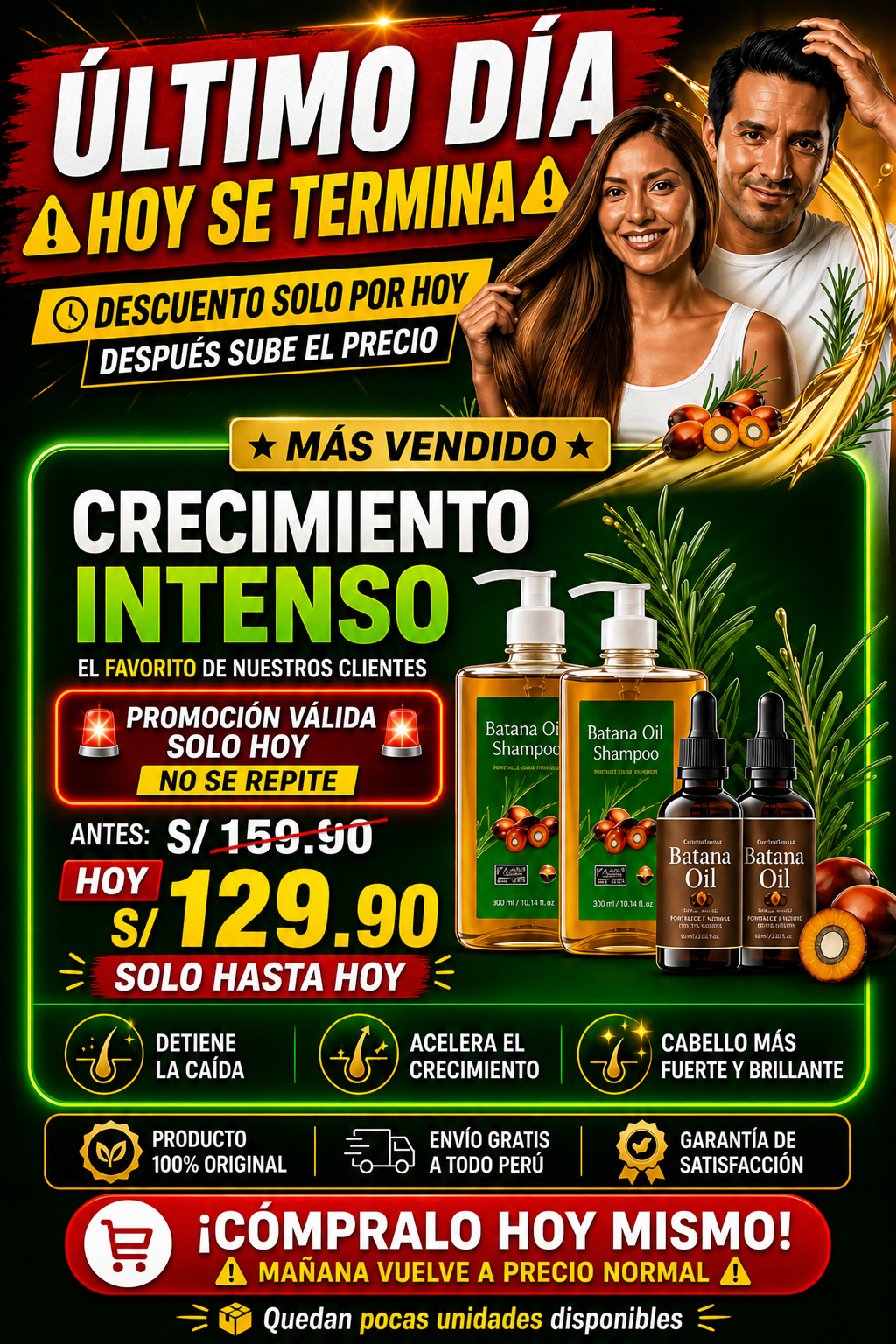 🌿Tratamiento Capilar de Batana: Shampoo + Serum
